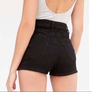 BDG Black High Rise Jean Shorts Size 28